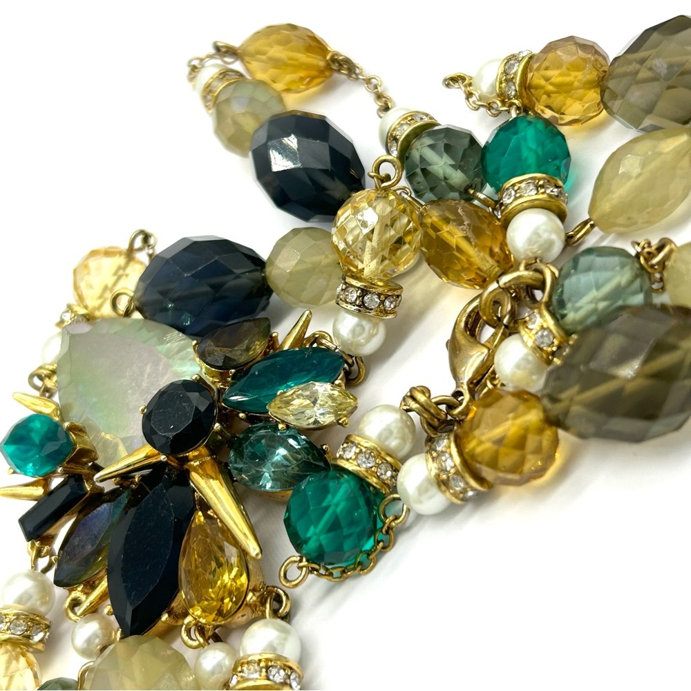 Erickson Beamon Rocks Beaded Drop Fringe Necklace - Picture 4 of 8